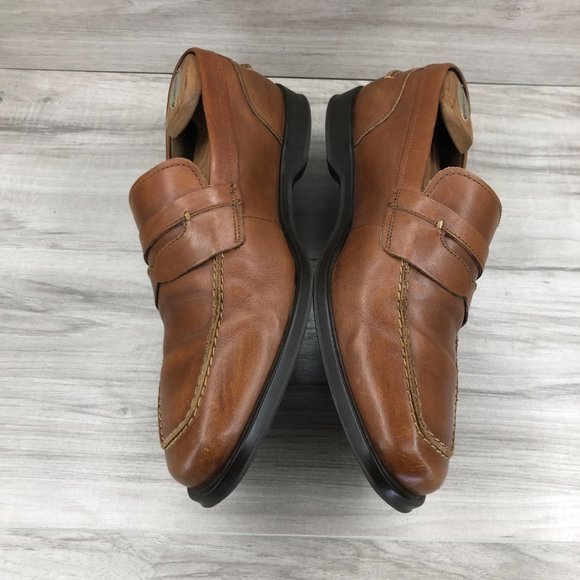 Cole Haan Loafers Men's 10.5 Brown Leather Penny Slip On Shoes - Picture 6 of 12